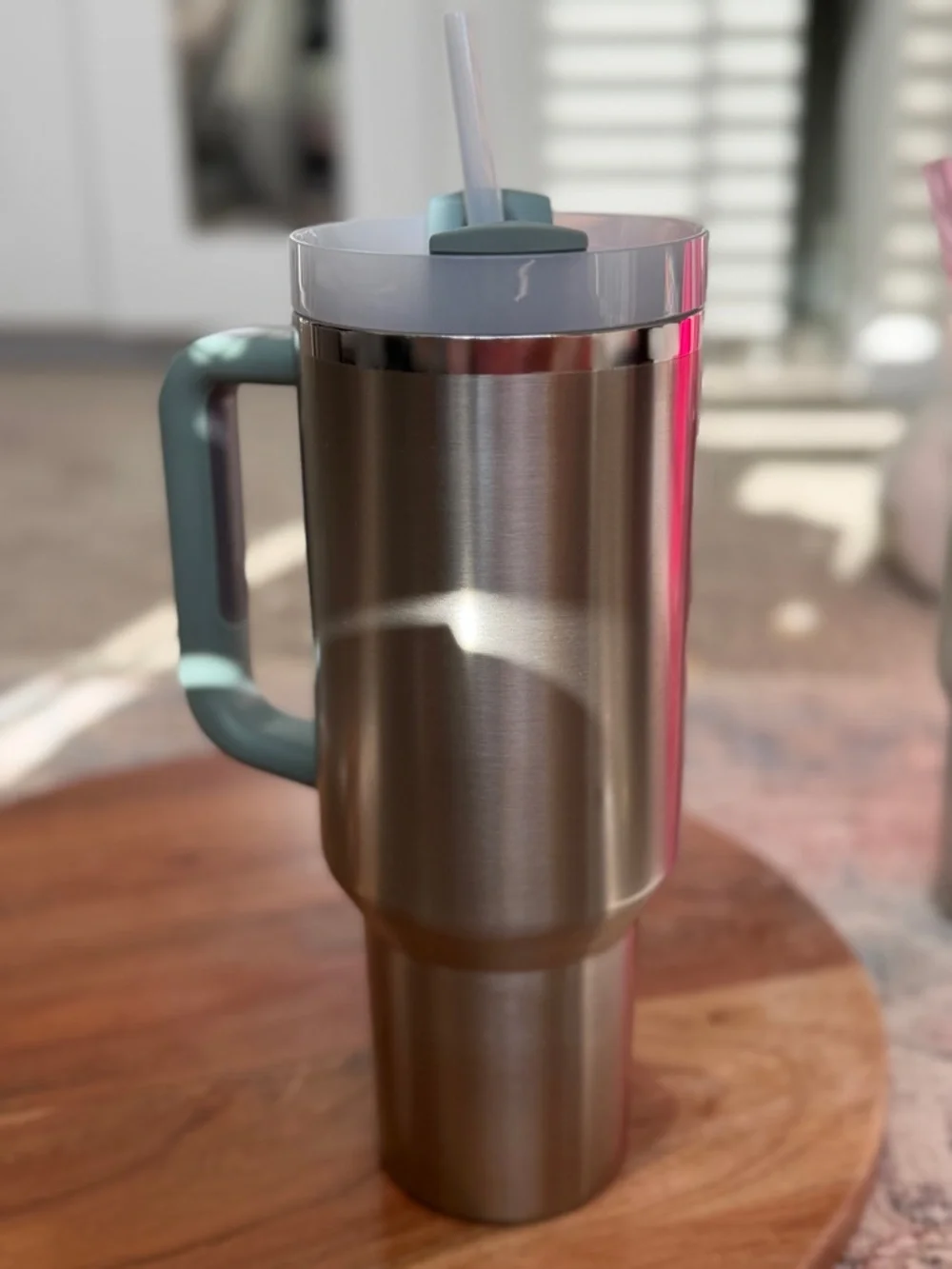 Stanley Stainless Steel Travel Tumbler with Mint Accents - Picture 5 of 16